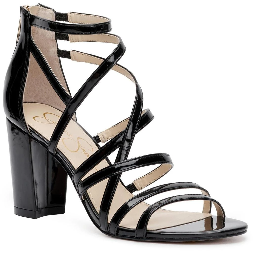 商品Jessica Simpson|Jessica Simpson Stassey Women's Caged Faux Leather Back Zip Dress Sandals,价格¥78,第2张图片详细描述