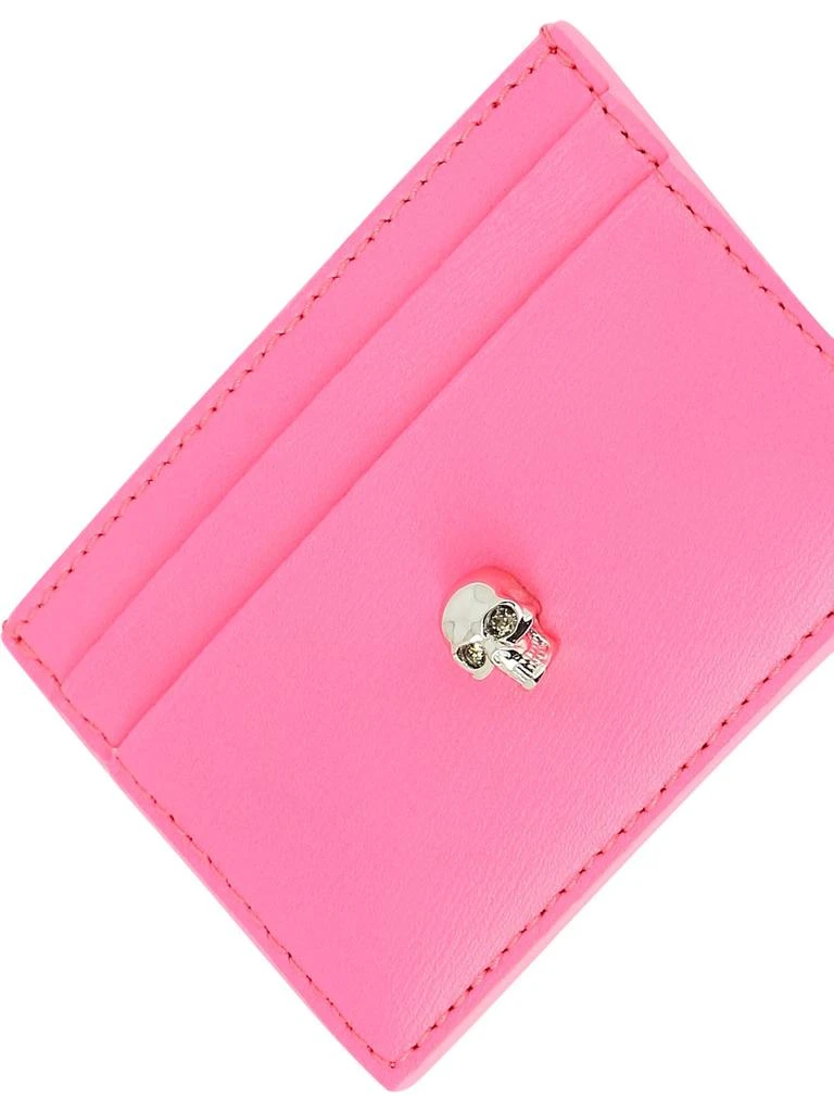 商品Alexander McQueen|Skull Wallets & Card Holders Pink,价格¥1087,第4张图片详细描述