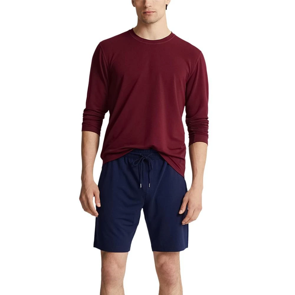 商品Ralph Lauren|Men's Terry Crewneck Sleep Shirt,价格¥176,第3张图片详细描述