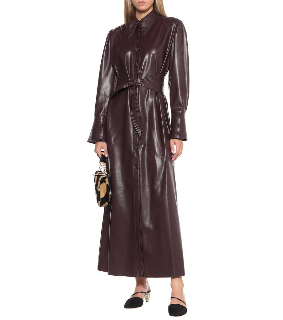 商品Nanushka|Rosana faux leather shirt dress,价格¥4041,第2张图片详细描述