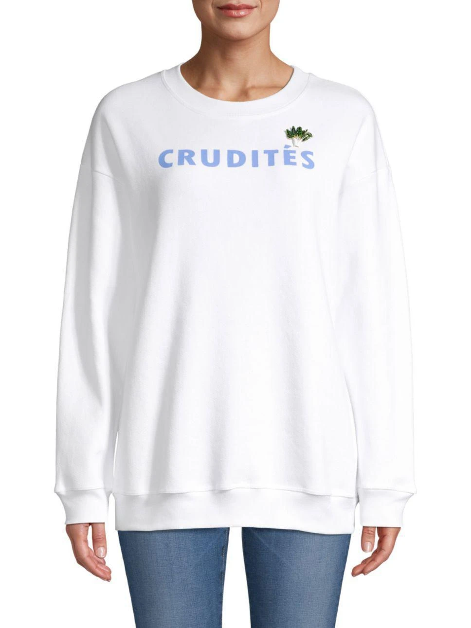 商品Staud|Staud - Crudités Slogan Cotton Sweatshirt,价格¥675,第2张图片详细描述