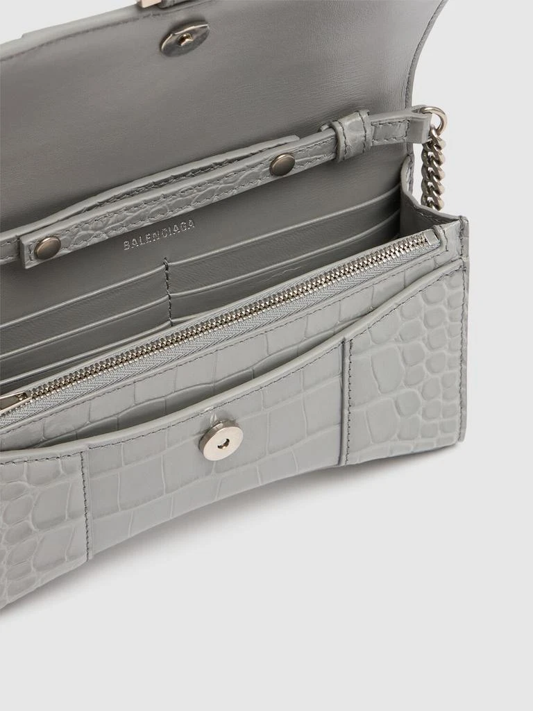 商品Balenciaga|Hourglass Leather Wallet On Chain,价格¥13533,第5张图片详细描述