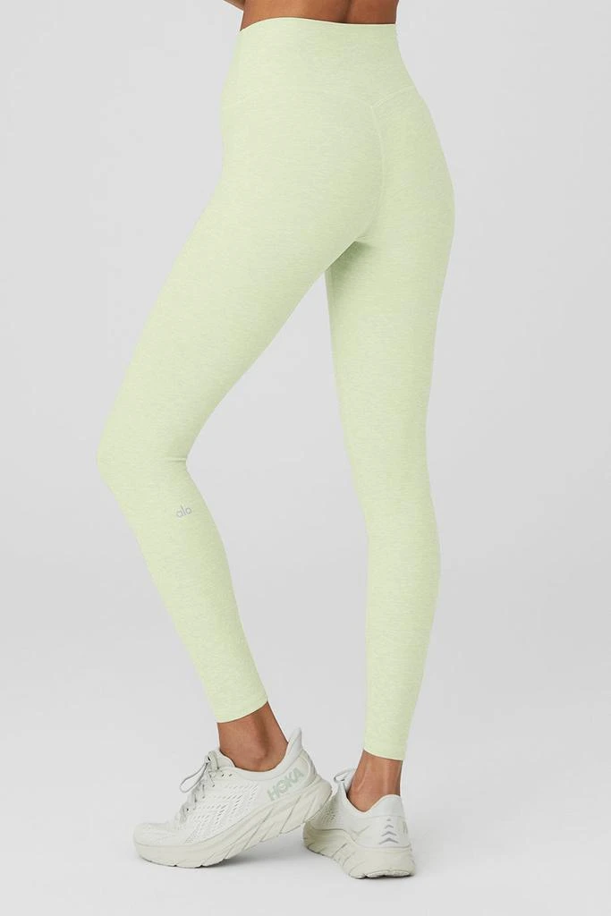 商品Alo|Alosoft High-Waist 7/8 Highlight Legging - Iced Green Tea Heather,价格¥730,第2张图片详细描述