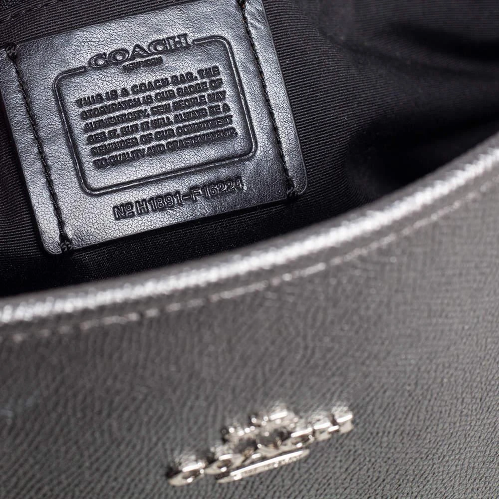 Coach Metallic Grey Leather City Zip Tote 商品