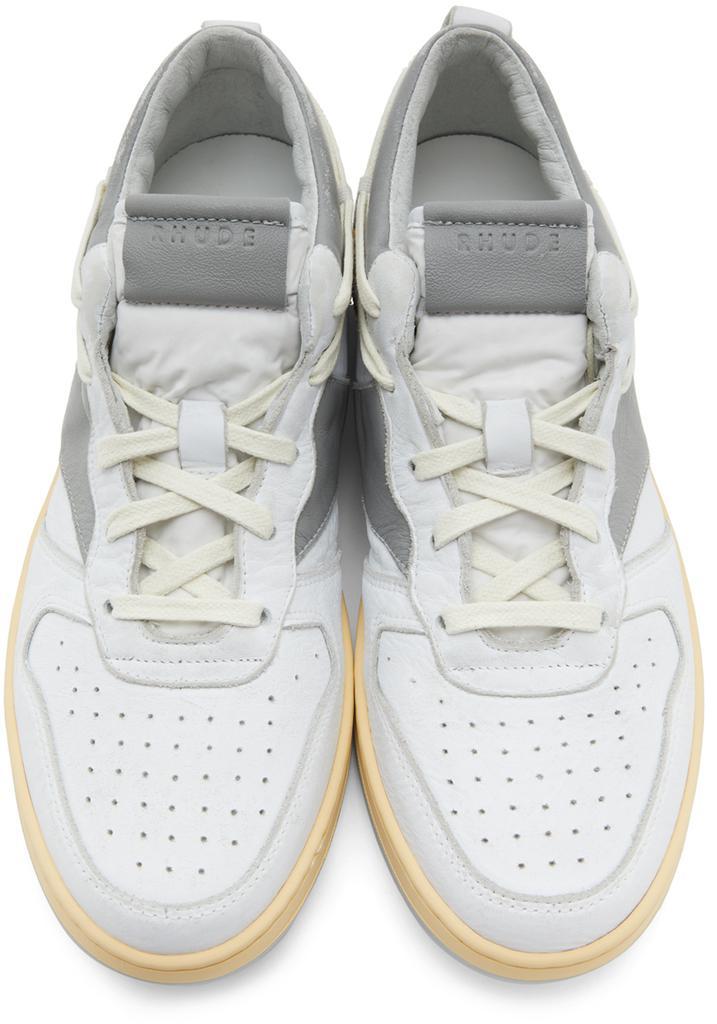 商品Rhude|白色 & 灰色 Rhecess 低帮运动鞋,价格¥3749,第7张图片详细描述