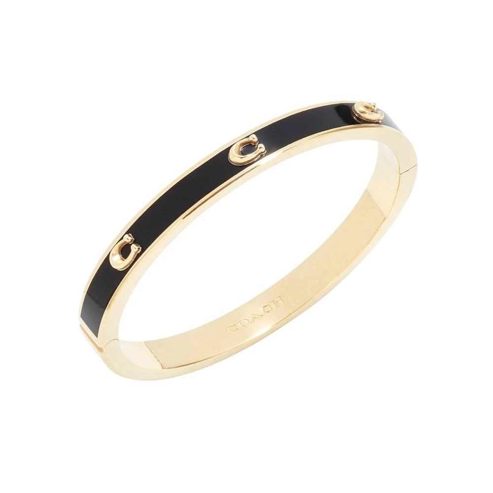 商品Coach|Women's Signature Hinged Bangle Bracelet,价格¥699,第2张图片详细描述