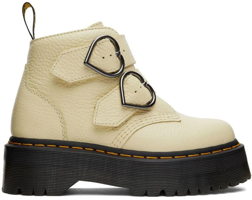 商品Dr. Martens|Off-White Devon Heart Platform Boots,价格¥978,第1张图片