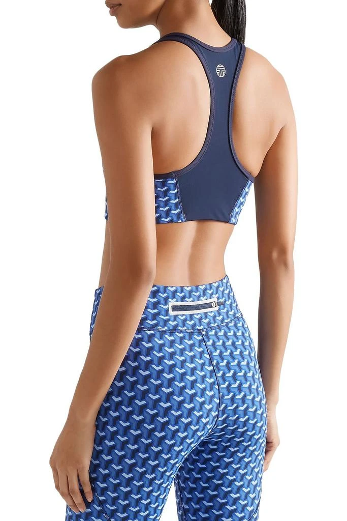 商品Tory Sport|Mesh-paneled printed stretch-jersey sports bra,价格¥182,第4张图片详细描述