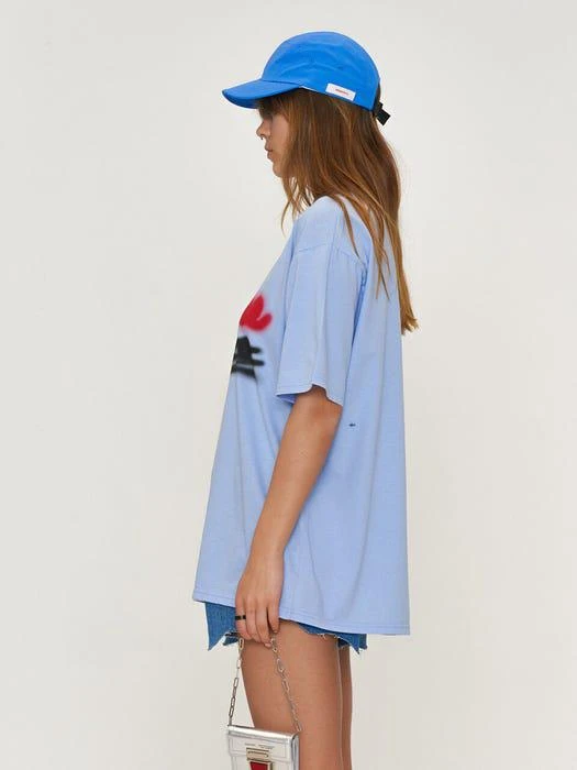商品NORNOT|Regular Fit Dopamine T-Shirt Blue,价格¥797,第3张图片详细描述