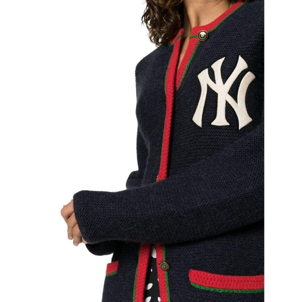 商品Gucci|Blue Cardigan With New York Yankees ™ Patch,价格¥22528,第6张图片详细描述