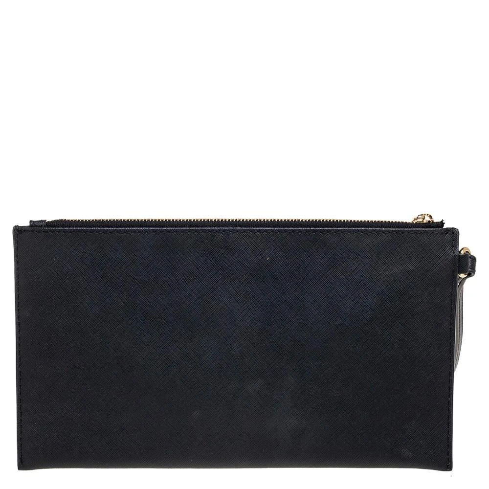 商品[二手商品] Michael Kors|MICHAEL Michael Kors Black Leather Jet Set Wristlet Pochette,价格¥810,第4张图片详细描述