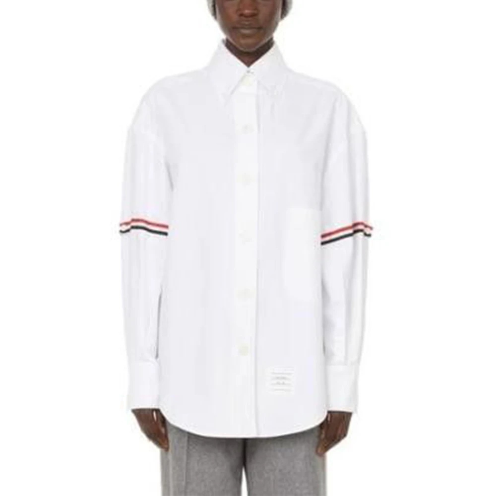 THOM BROWNE 白色女士衬衫 FLL079E-F0313-100 商品