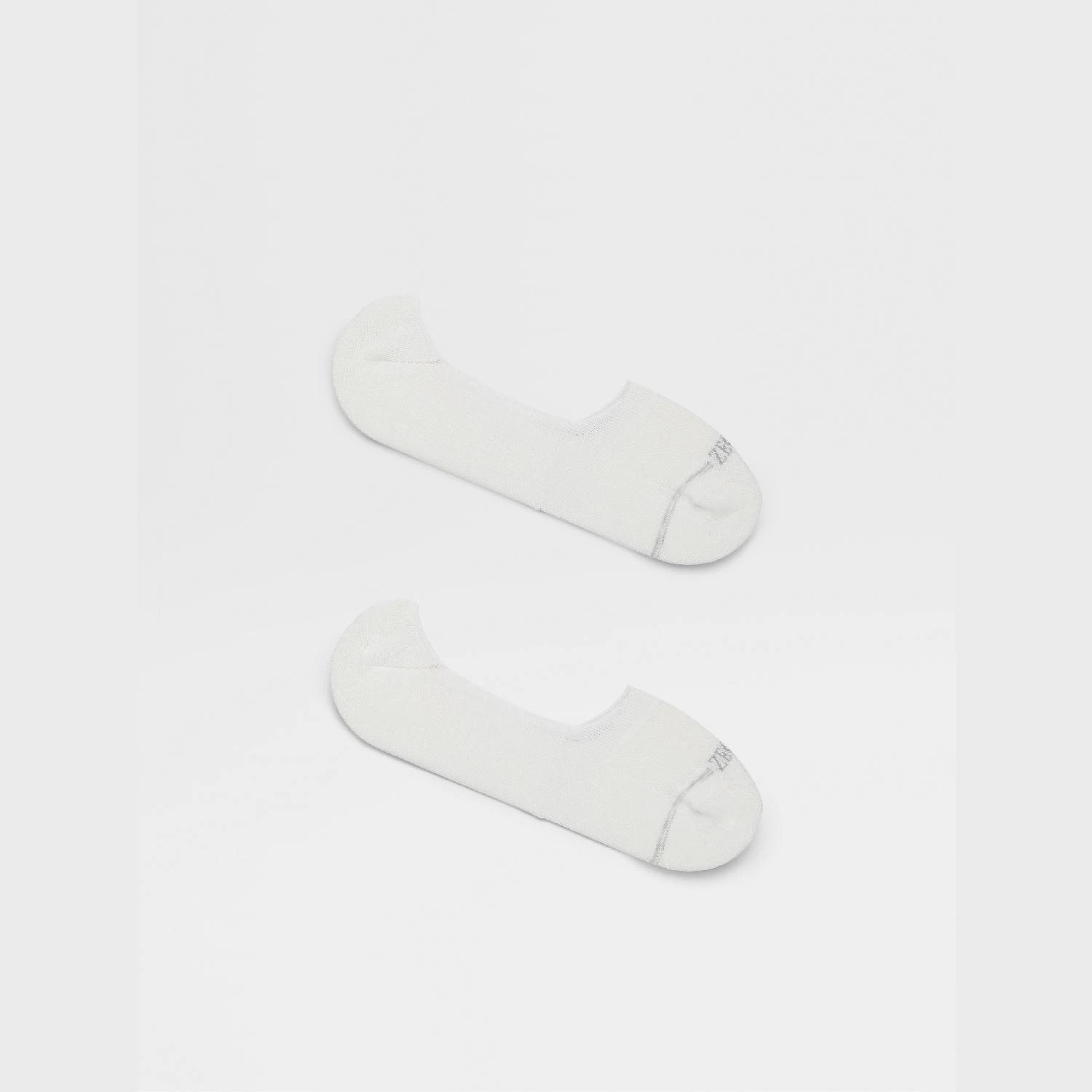 包邮包税【预售7天发货】 ZEGNA杰尼亚 23秋冬 男士 袜子 White Cotton Blend Socks N4V04-013-100 商品