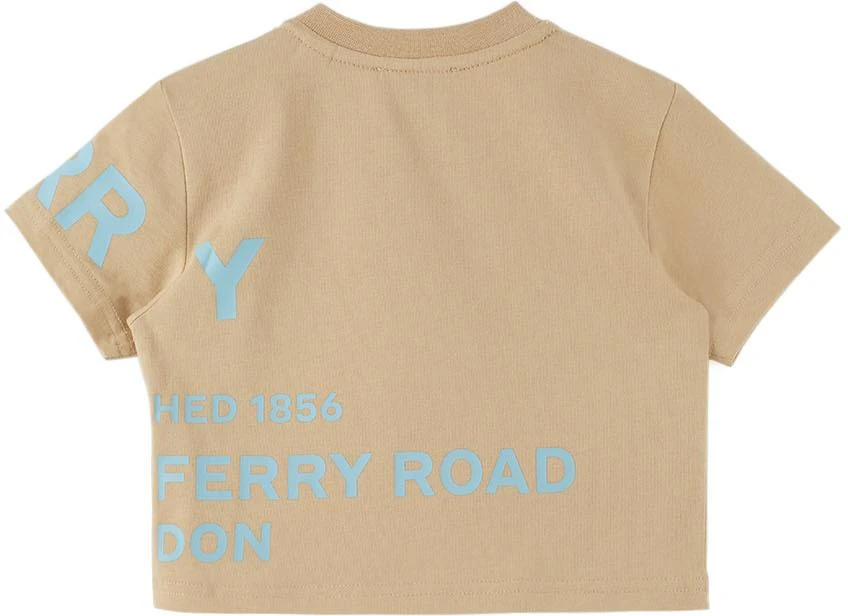 商品Burberry|驼色 Horseferry 婴儿 T 恤,价格¥655,第2张图片详细描述