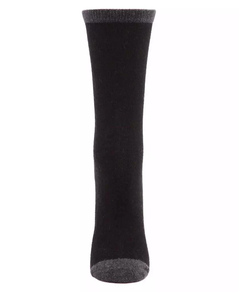 商品Memoi|Tipped Flat knit Cashmere Women's Crew Socks,价格¥105,第2张图片详细描述