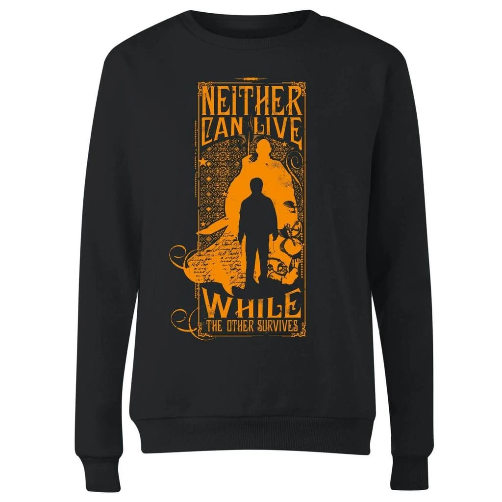 商品Harry Potter|Harry Potter Neither Can Live Women's Sweatshirt - Black,价格¥298,第4张图片详细描述