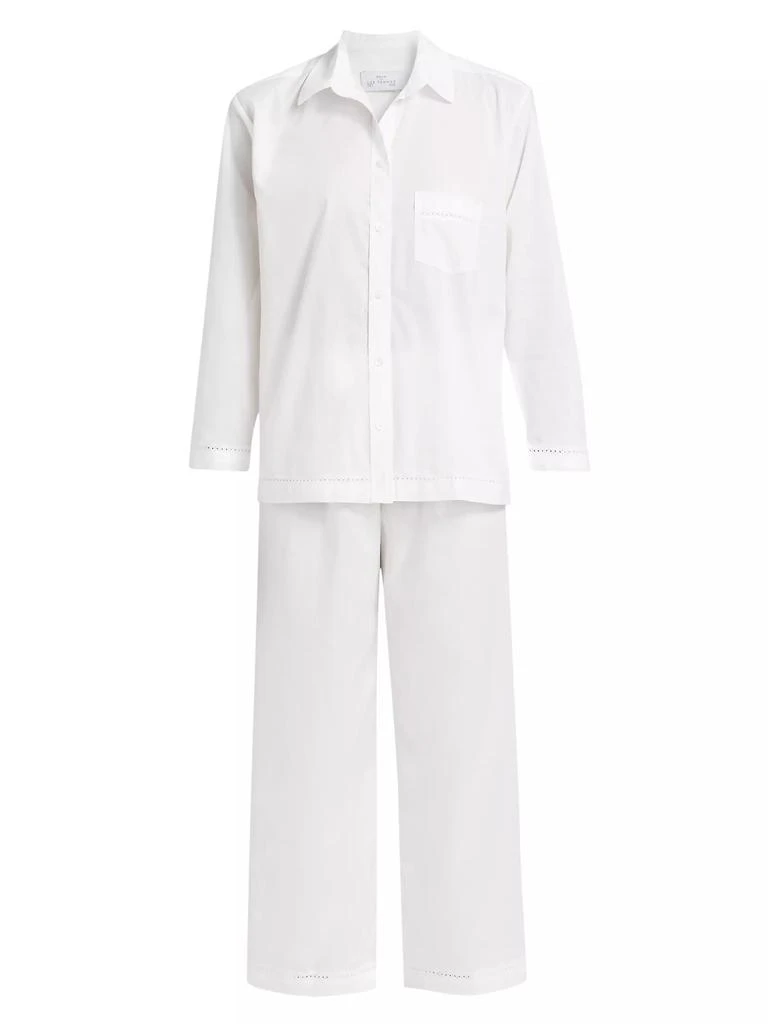 商品Pour Les Femmes|Egyptian Cotton Long-Sleeve Pajamas,价格¥1872,第1张图片