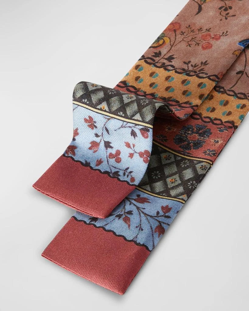 商品Loro Piana|Bolivian Garden Silk Twill Skinny Scarf,价格¥1881,第3张图片详细描述