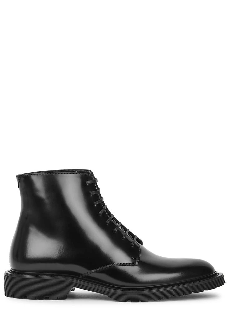 商品Yves Saint Laurent|Army black glossed leather ankle boots,价格¥6625,第1张图片