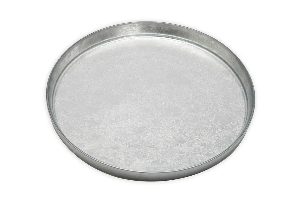 商品Classic Touch Decor|Set of 4 Silver Glitter Salad Plates with Raised Rim,价格¥363,第3张图片详细描述
