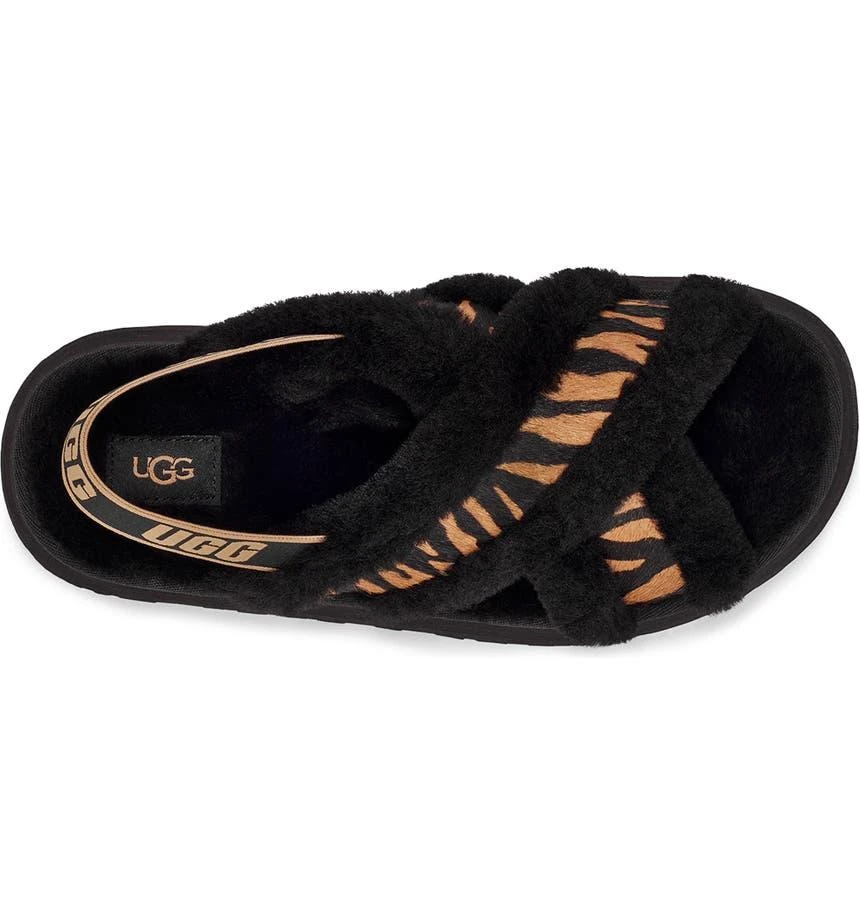 商品UGG|Disco Cross Genuine Shearling Tiger Print Slide,价格¥450,第4张图片详细描述