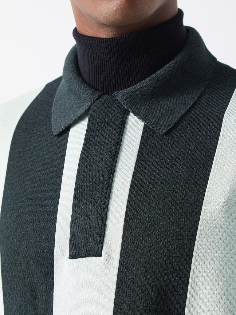 Striped cotton-blend sweater vest商品第3张图片规格展示
