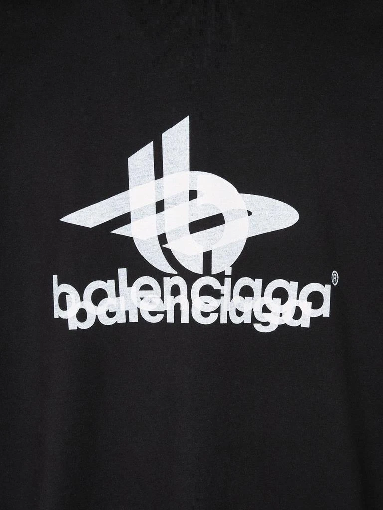 商品Balenciaga|Layered Sports Vintage Cotton T-shirt,价格¥6098,第3张图片详细描述