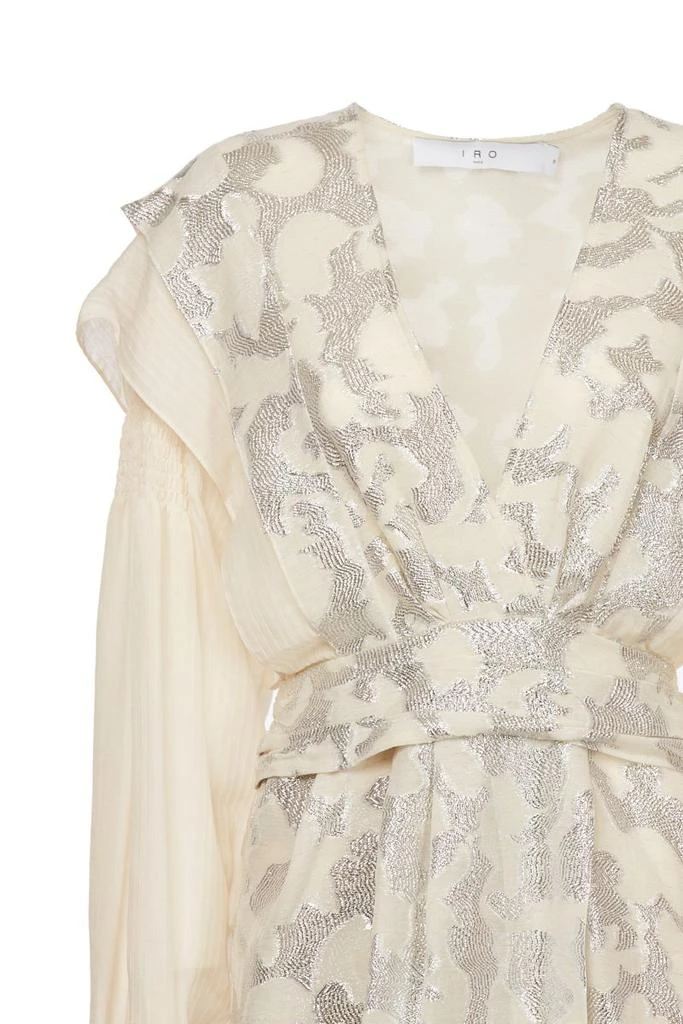商品IRO|Iro Embroidered V-Neck Ruffled Mini Dress,价格¥3288,第2张图片详细描述