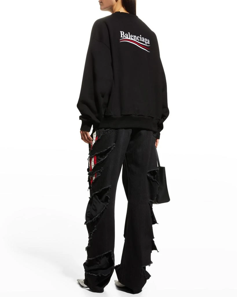 商品Balenciaga|Campaign Logo Oversized Sweatshirt,价格¥8033,第4张图片详细描述