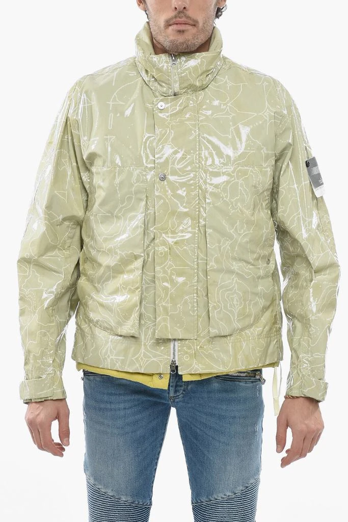 商品Stone Island|Stone Island Painted Cotton Windproof Jacket with Removable Padded Vest,价格¥7574,第1张图片