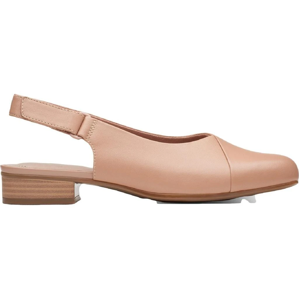 商品Clarks|Clarks Collection Women's Juliet Pull Leather Slingback Block Heel Loafers,价格¥140,第2张图片详细描述