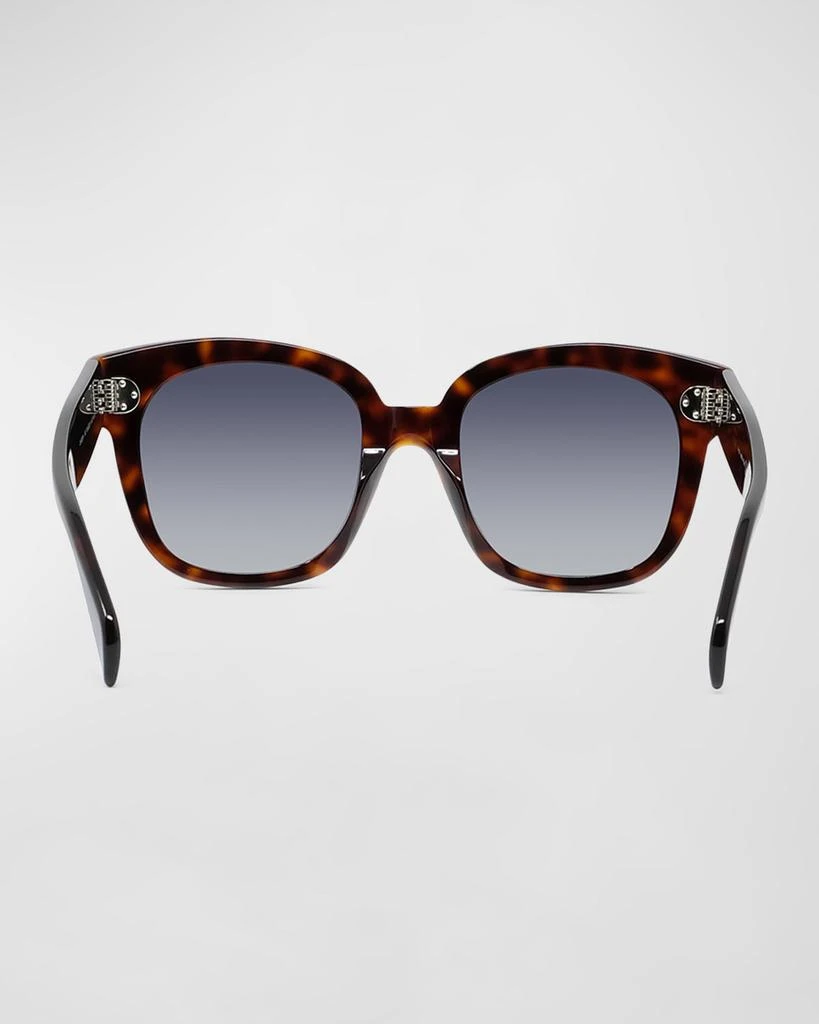 商品Celine|Square Polarized Acetate Sunglasses, Blue Pattern,价格¥3917,第5张图片详细描述