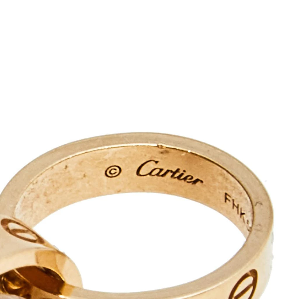 商品[二手商品] Cartier|Cartier Love Interlocking 2 Hoops 18K Rose Gold Pendant Necklace,价格¥13703,第5张图片详细描述