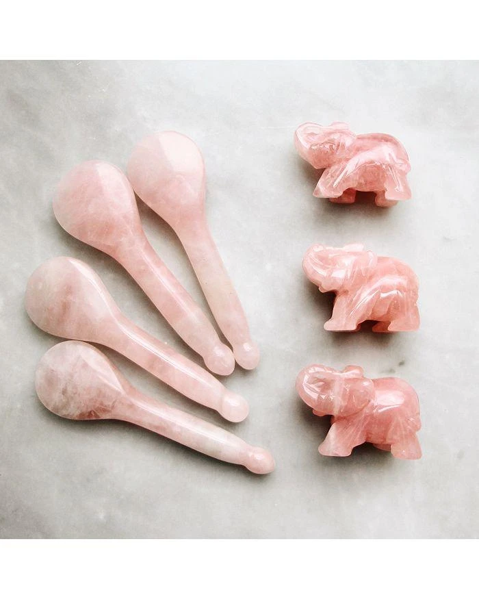Rose Quartz Acupressure Gua Sha Spoon 商品