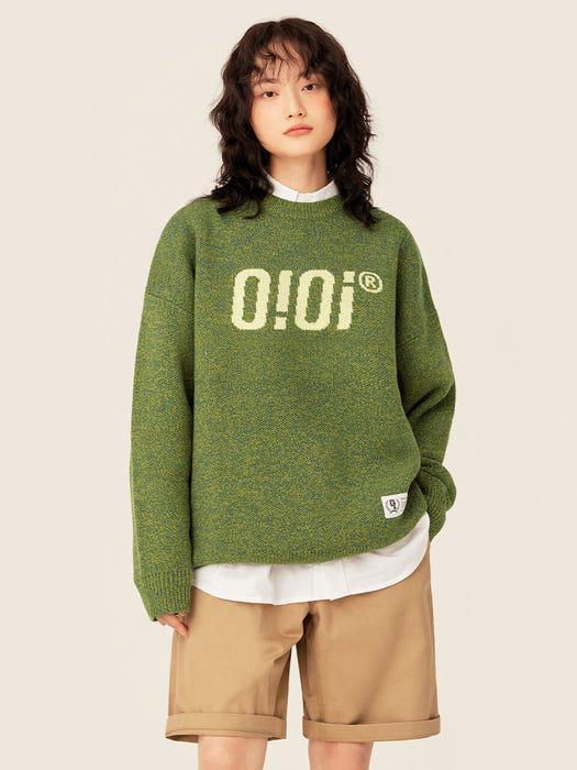商品5252 BY O!OI|Oioi Logo Knit_Green,价格¥620,第4张图片详细描述