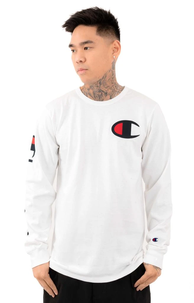 商品CHAMPION|Heritage Large C L/S Shirt - White,价格¥223,第1张图片