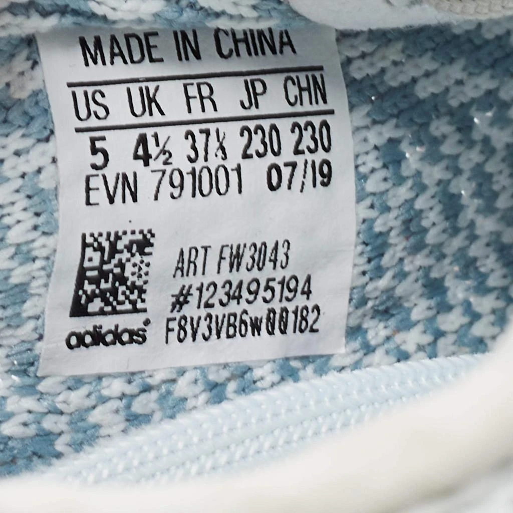 Yeezy x Adidas Blue/White Knit Fabric Boost 350 V2 Cloud White Non-Reflective Sneakers Size 37 1/3 商品
