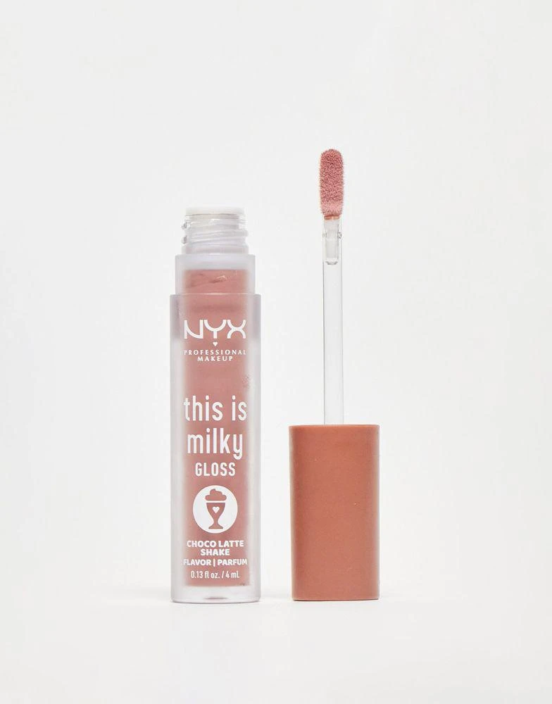 商品NYX Professional Makeup|NYX Professional Makeup This Is Milky Gloss Lip Gloss - Choco Latte Shake,价格¥88,第1张图片