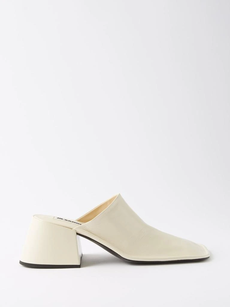 商品Jil Sander|Nikki square-toe leather mules,价格¥2867,第1张图片