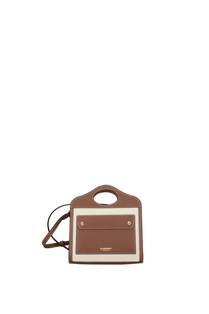 商品Burberry|Crossbody Bag Fabric Beige Brown,价格¥3663,第1张图片