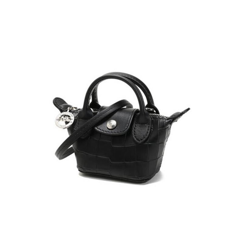 珑骧 LONGCHAMP 奢侈品女士皮革斜跨包黑色10099 HMV 001商品第3张图片规格展示