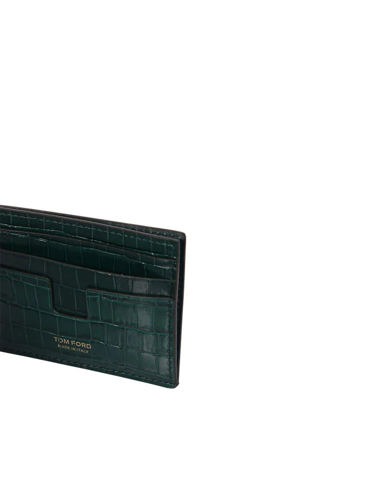 商品Tom Ford|TOM FORD T LINE CENTRAL CARD HOLDER BY TOM FORD. SLIM DESIGN WITH CROCODILE EFFECT; A PRACTICAL MUST HAVE TO CARRY AROUND,价格¥2899,第3张图片详细描述