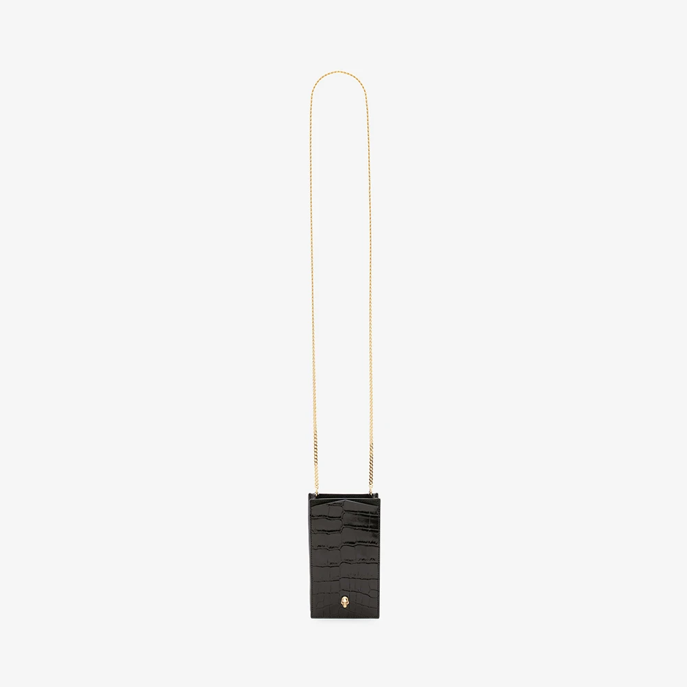 ALEXANDER MCQUEEN 黑色女士手机包 632035-1JMFG-1050 商品