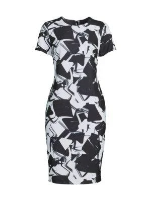 商品Karl Lagerfeld Paris|Scuba Crepe Sheath Dress,价格¥451,第3张图片详细描述