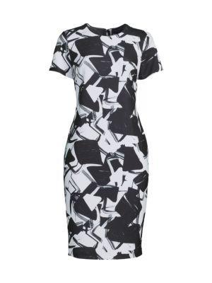 商品Karl Lagerfeld Paris|Scuba Crepe Sheath Dress,价格¥446,第5张图片详细描述