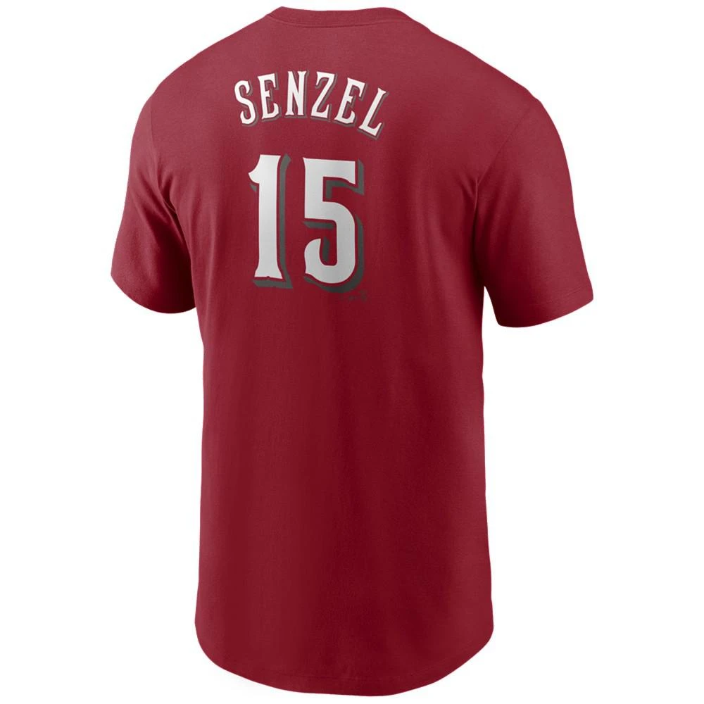 商品NIKE|Men's Nick Senzel Cincinnati Reds Name and Number Player T-Shirt,价格¥300,第1张图片