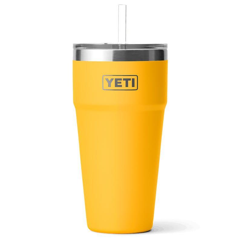 商品YETI|Rambler 26 oz. Stackable Cup with Straw Lid Turquoise (Brown),价格¥261,第3张图片详细描述