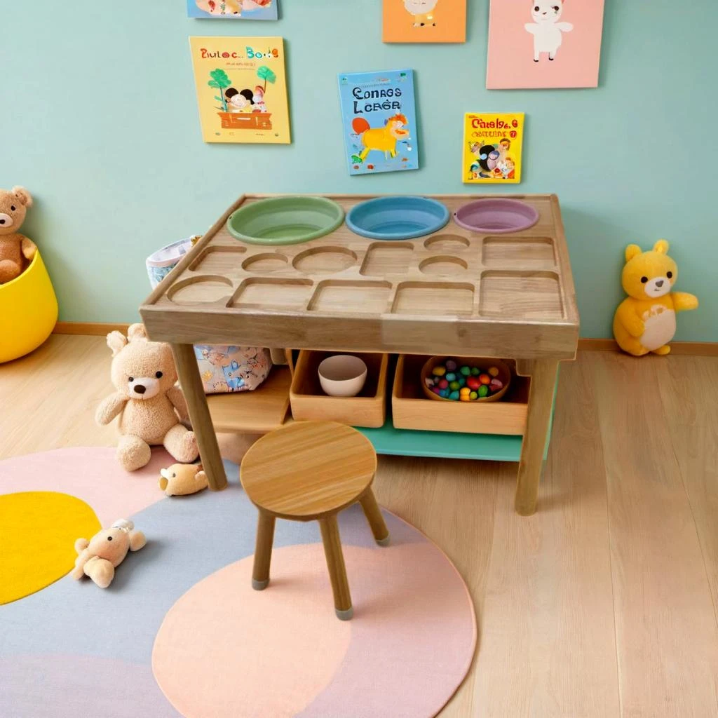 Streamdale Toddler Sensory Table with 2 Chairs - Sand & Water Play 商品