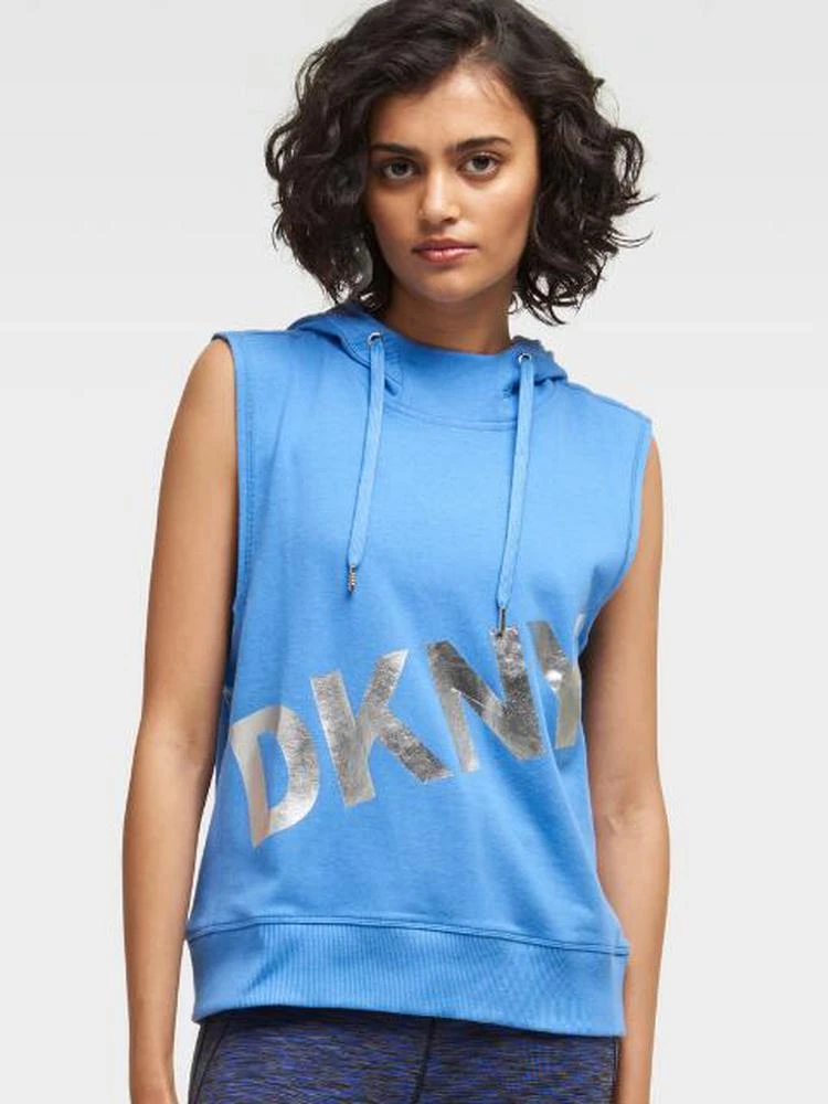 商品DKNY|无袖剪裁标志帽衫,价格¥444,第4张图片详细描述