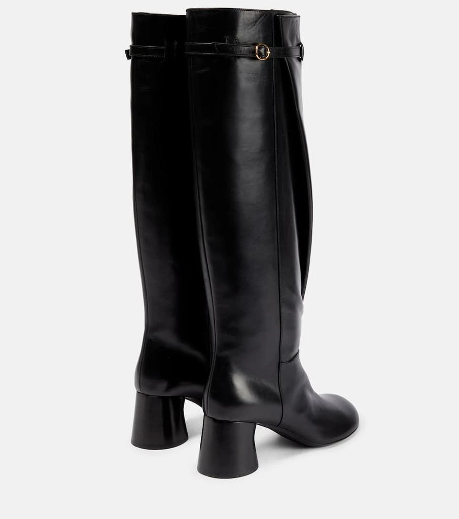 商品Khaite|Admiral leather knee-high boots,价格¥8851,第3张图片详细描述